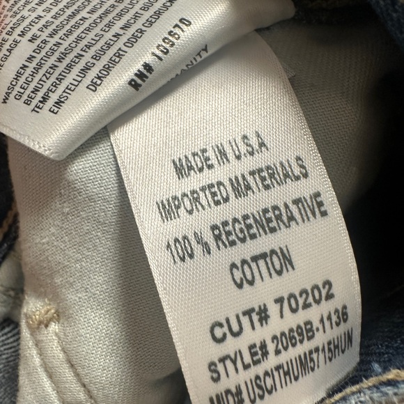 Citizens of Humanity Brynn Wide Leg Jean Women’s Drawstring Waist 32 - Picture 3 of 3